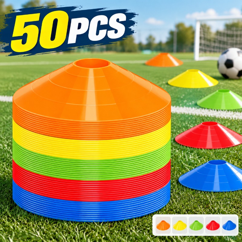 Football Training Cone - Disco Segnalatore Rotondo per Calcio, Resistente