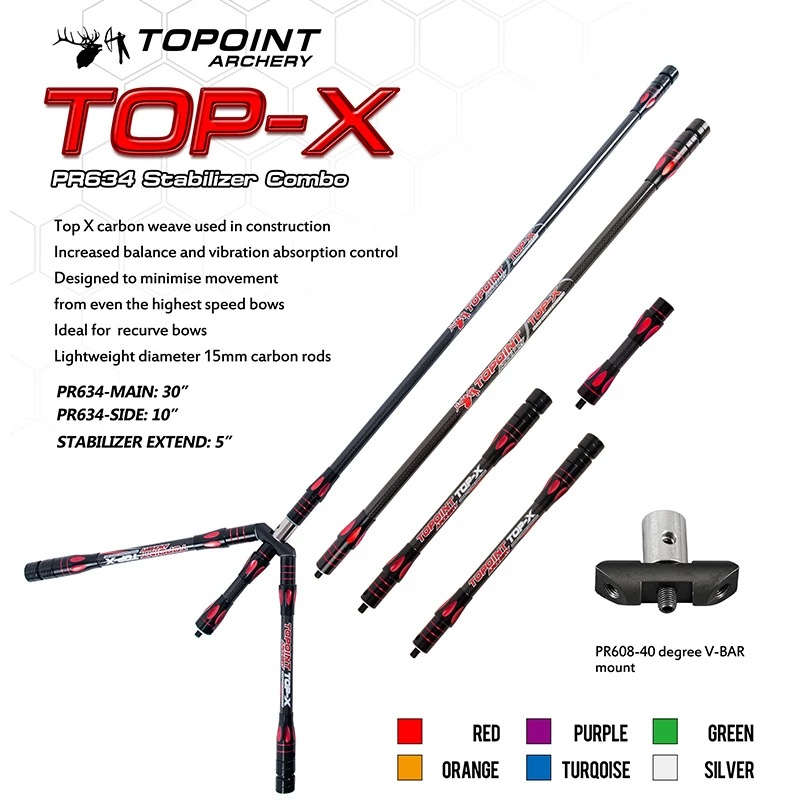 Archery Target Face - TOPOINT Bilanciamento Stabilizzatore Combo Barra Principale