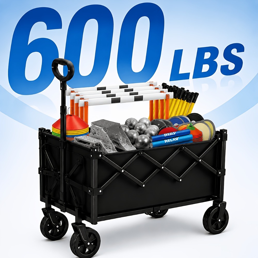 Sports Equipment Wagon - Carrello da Giardino Pieghevole per Ogni