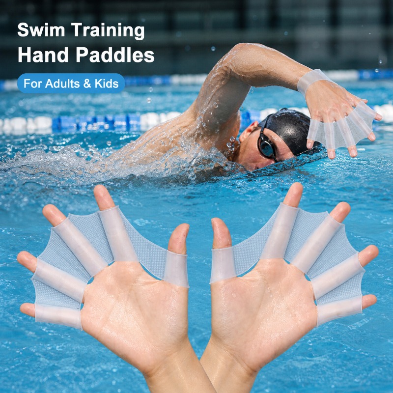 Sports Equipment 7 Year Old - Guanti da Nuoto in Silicone per