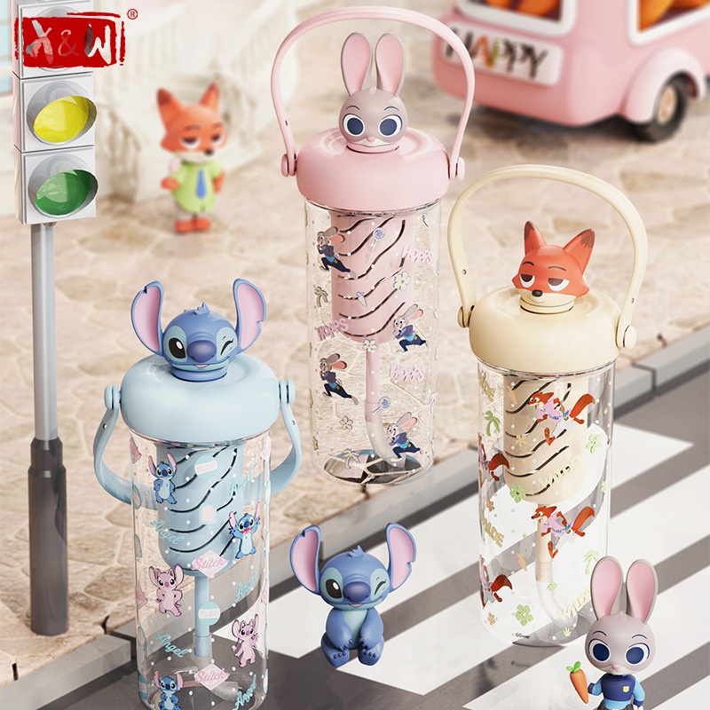 X Sports Equipment - X&W Zootopia Borraccia con Cannuccia per